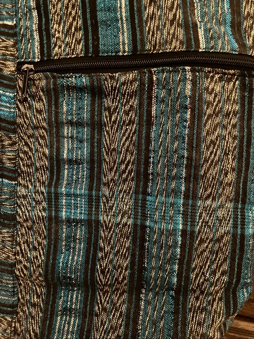 Embroidered cotton bag
